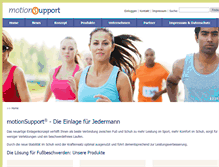 Tablet Screenshot of motionsupport.de